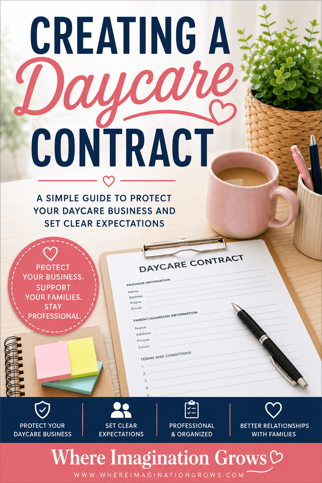 Protect your home daycare with a contract that sets clear expectations from day one. Learn what policies to include, avoid common mistakes, and create a contract that works for your business. #HomeDaycare #DaycareProvider #ChildcareBusiness #FamilyChildCare #DaycareContract