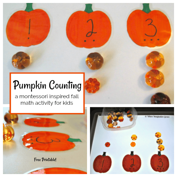 Pumpkin Counting Game for Kids