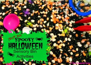 Not Too Spooky Halloween Sensory Bin for Kids