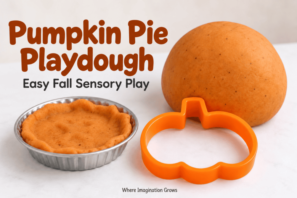 Easy Pumpkin Pie Playdough Recipe for Fall Sensory Play