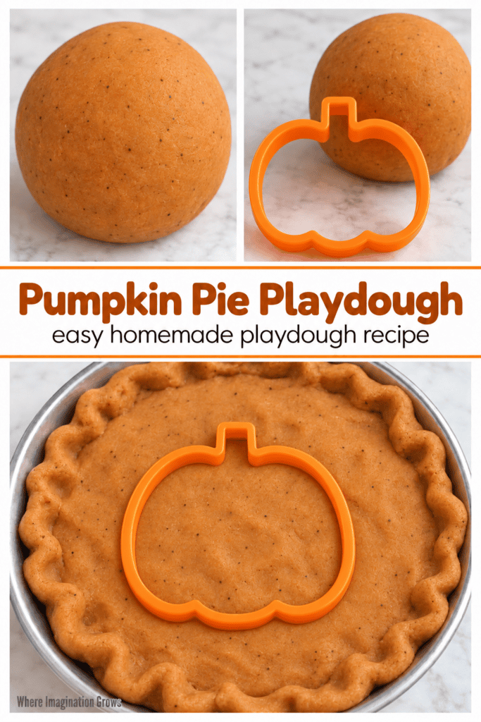 Easy Pumpkin Pie Playdough Recipe for Fall Sensory Play