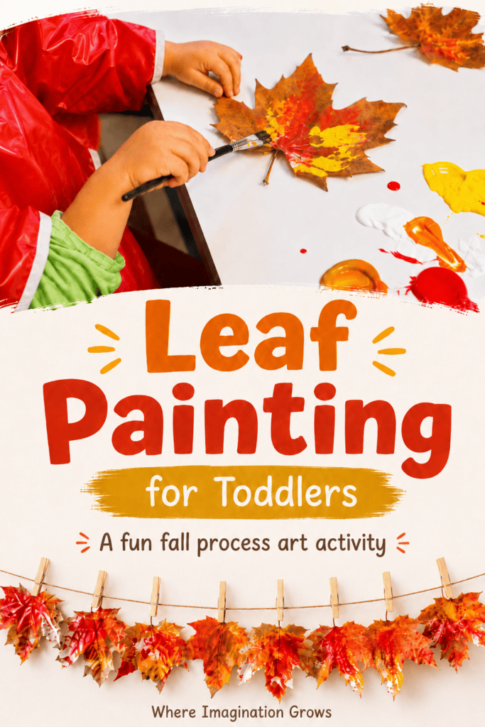 Fall Leaf Painting for Toddlers and Preschoolers