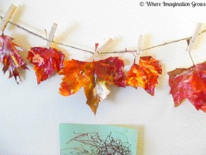 Leaf painting leaves fall