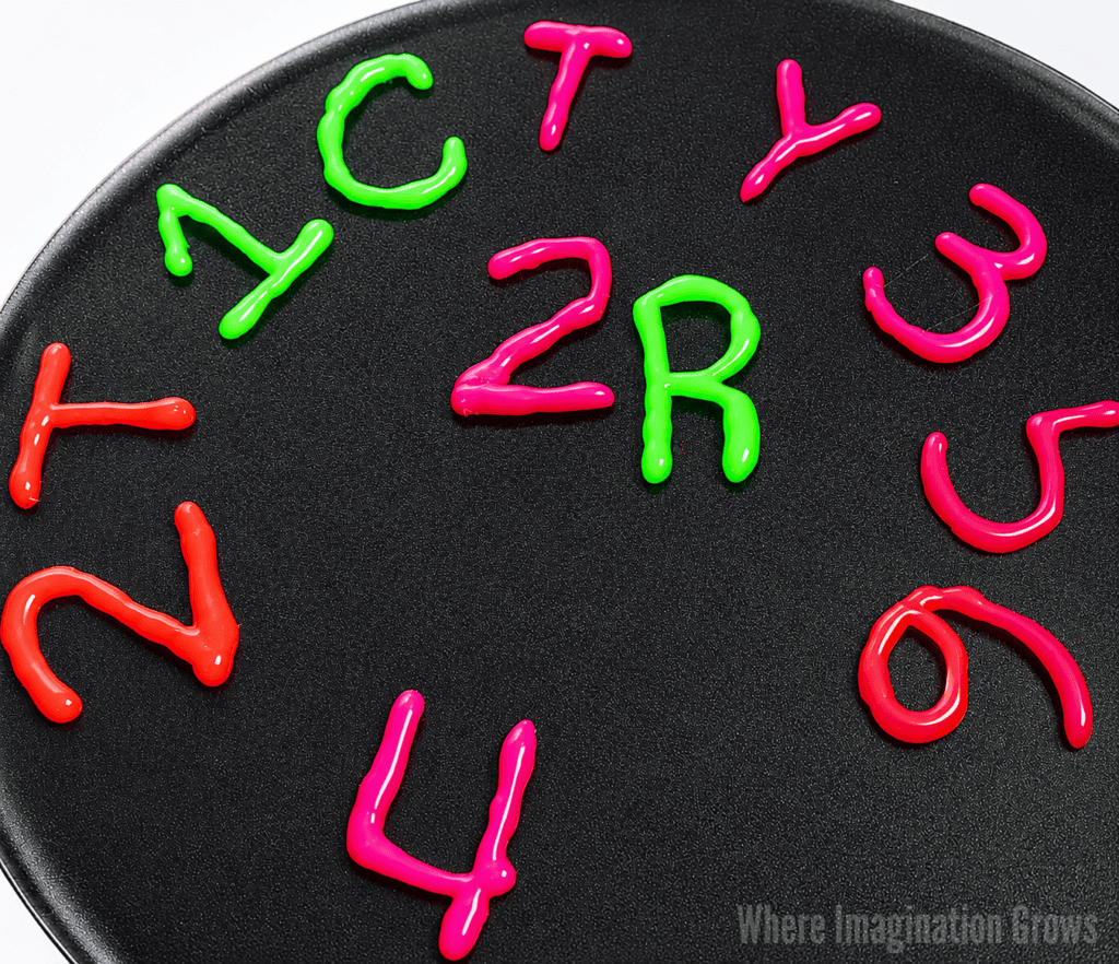 DIY Letter Matching Game for Preschoolers with Hot Glue