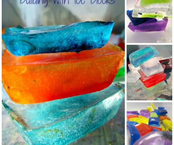 Ice Building Blocks- Simple Summer STEM for Kids