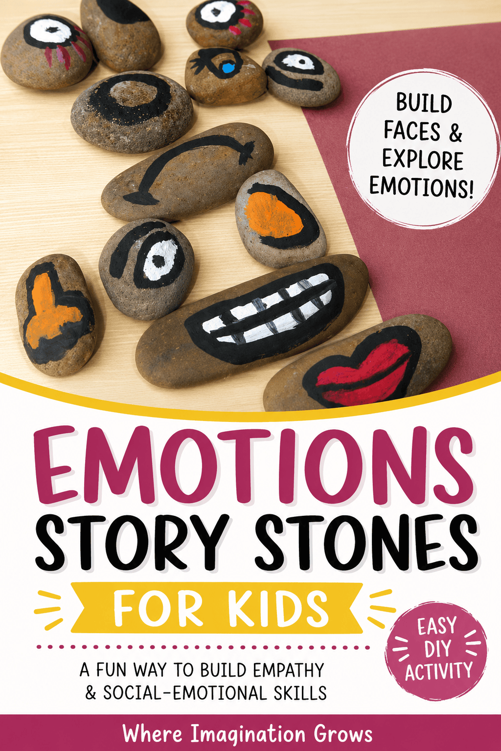 DIY Emotions Story Stones: An Easy Social-Emotional Learning Activity for Preschoolers