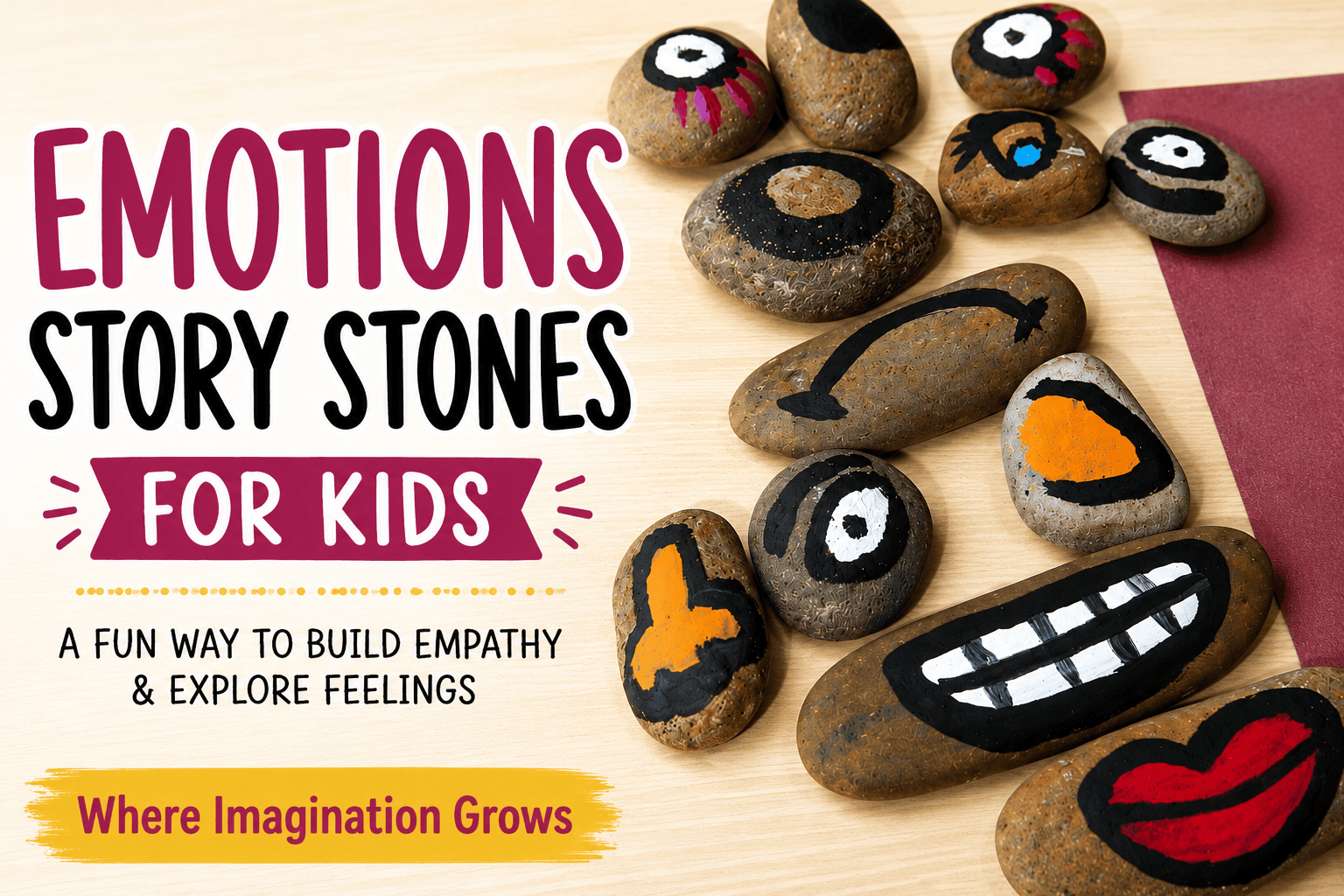 DIY Emotions Story Stones: An Easy Social-Emotional Learning Activity for Preschoolers