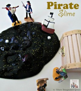 Pirate Slime Recipe & Sensory Play for Kids