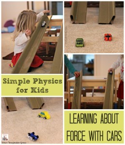 Simple preschool science! Fun physics experiment for kids using cars and ramps