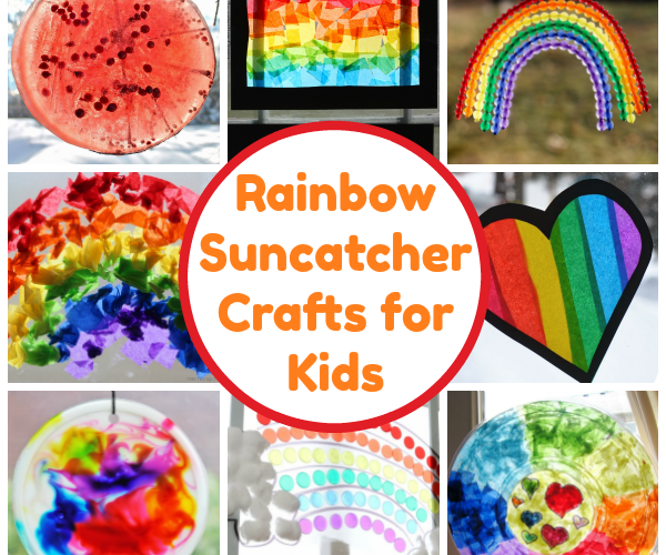 10 Rainbow Suncatcher Crafts for Kids