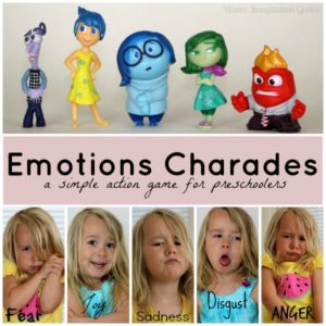 Emotions Charades! A simple action game for teaching emotions to preschoolers! #PlayNGrow #CollectiveBias #sp