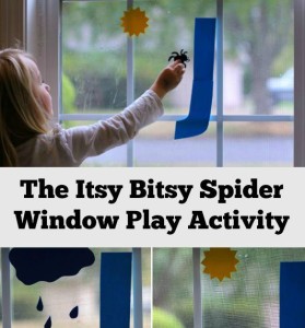 Itsy Bitsy Spider Window Activity for Kids! Simple Nursery Rhyme Game