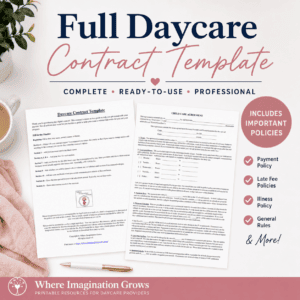 Home Daycare Contract/Handbook Template