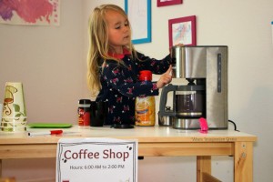 Dramatic Play Coffee Shop Prompt For Kids