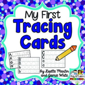 My First Letter Tracing Cards- Prewriting Printable for Preachoolers