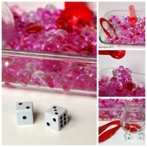Valentine's Day Sensory Play for Kids! East Water Bead Math Game!