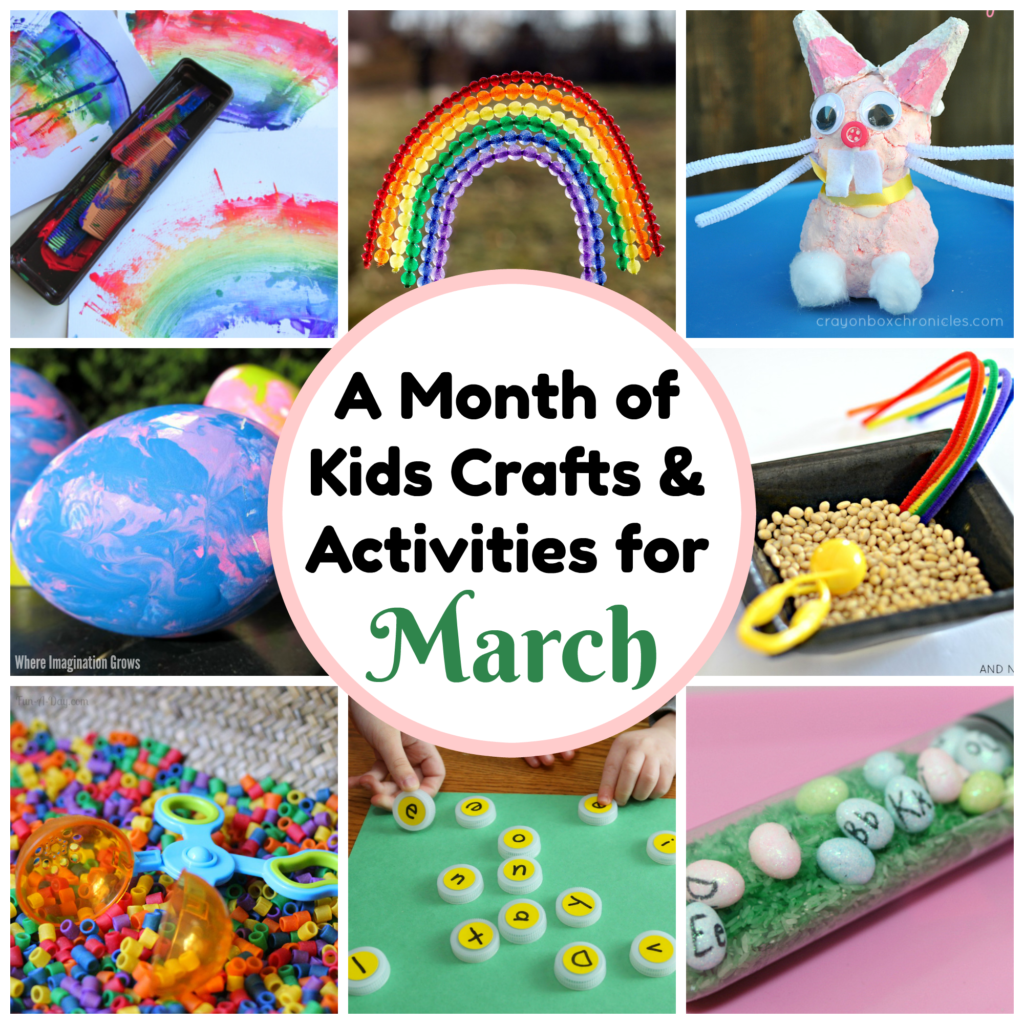 31 Days of March Crafts & Activities for Kids! Where Imagination Grows
