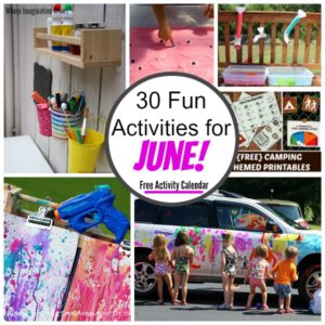 30 engaging learning activities and fun crafts for kids to do in June! Lots of summer fun for preschoolers! Free activities planner