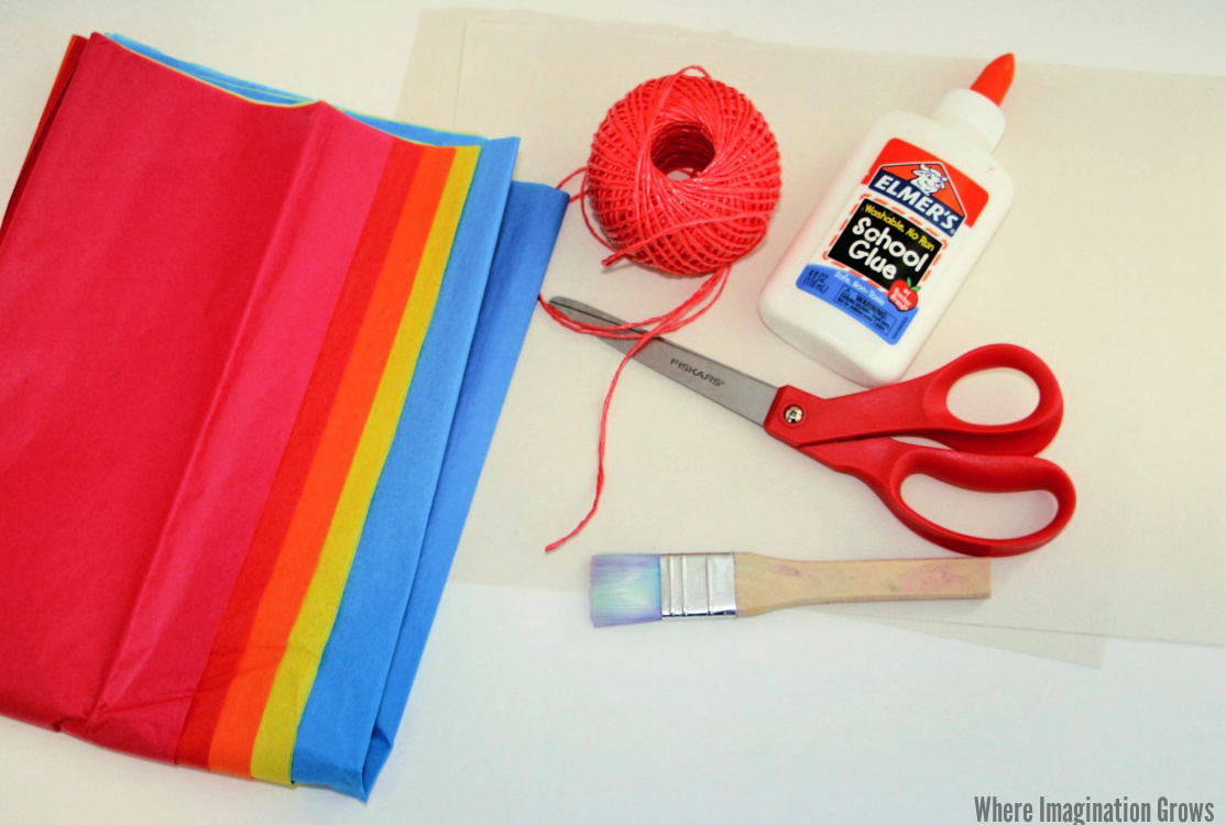 Windsock Tissue Paper Craft for Kids