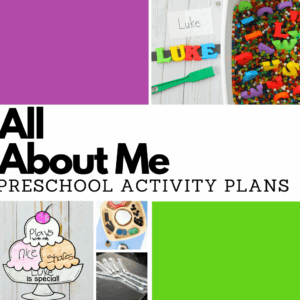 All About Me Themed Preschool Lesson Plan Activities