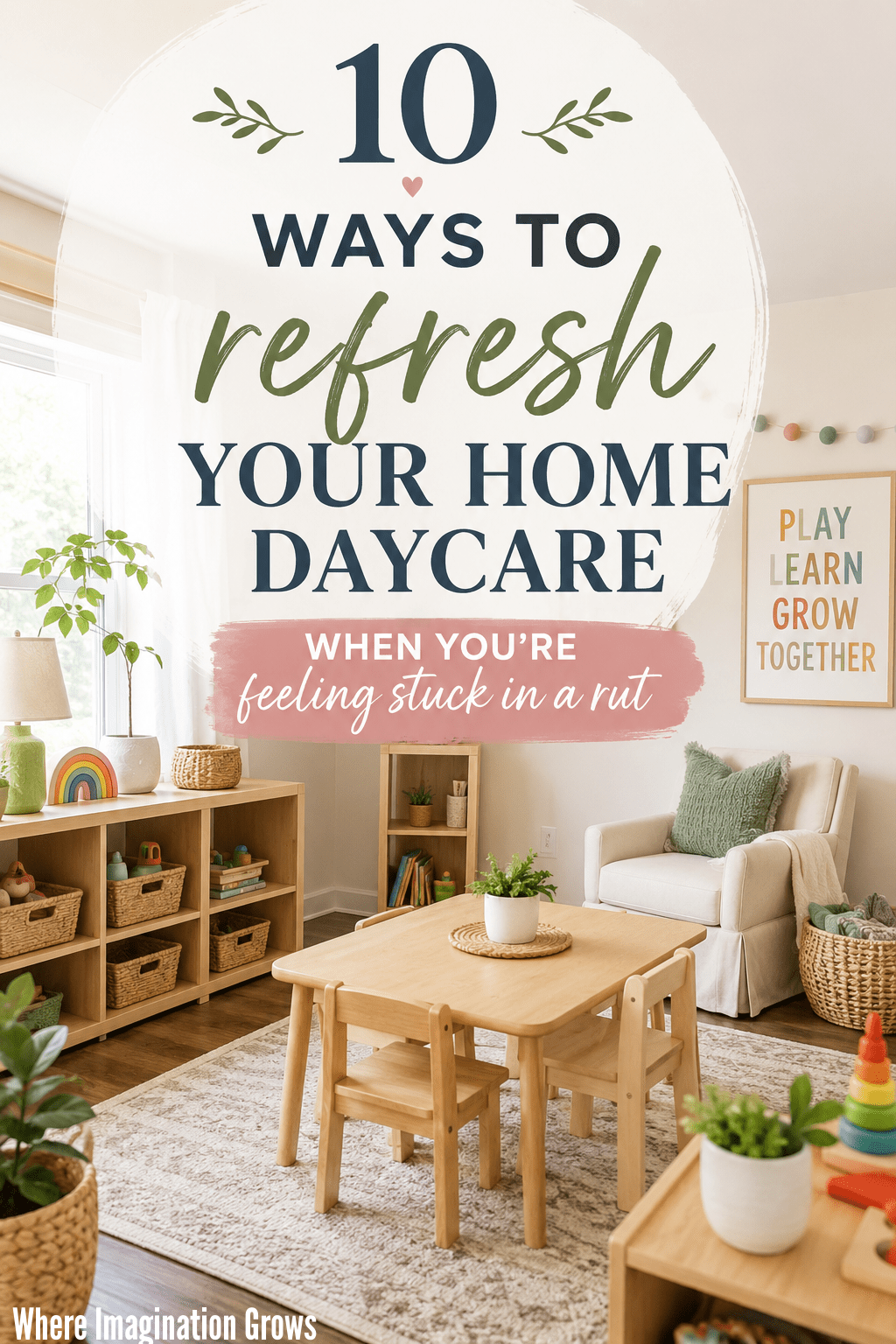 Feeling stuck in a rut? 10 ways to refresh your home child care program! It's normal to hit a point where your daycare feels a little stale. A few simple changes can refresh your in-home child care program and bring back the joy!