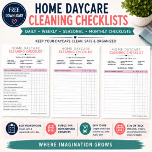 Home Daycare Cleaning Checklist Printable