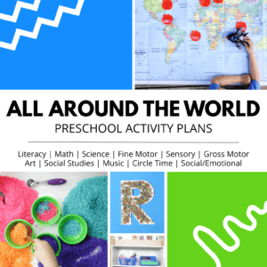 All Around The World Themed Preschool Activity Pack