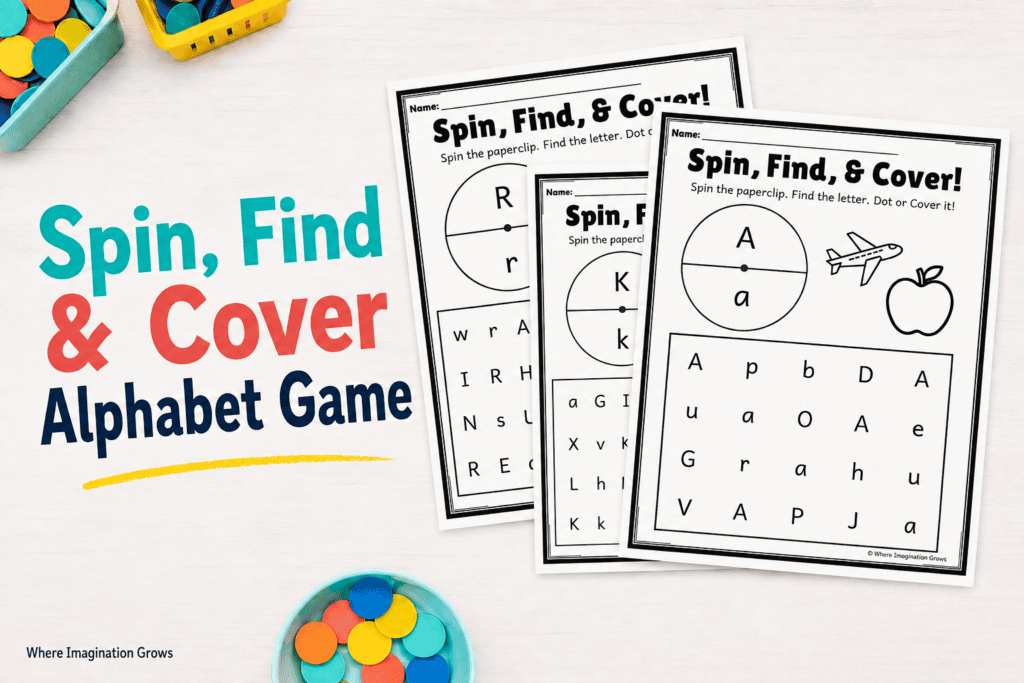 Aping Cover Find Alphabet Game for Preschoolers!