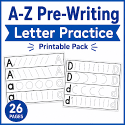 Pre-writing Practice with the Letter A